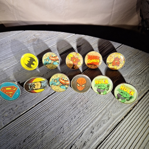 Superhero Drawer Knobs Marvel , Superman, Spider-Man, Hulk, Batman Set Of 11 - Picture 4 of 7